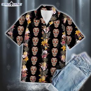 Birthday Presents Skull Blooming Summer Flower T0707 Hawaii Shirt