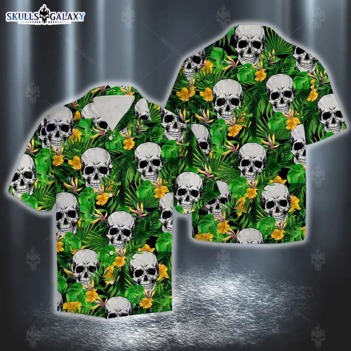 Birthday Presents Skull Tropical Wild Flower T0807 Hawaii Shirt