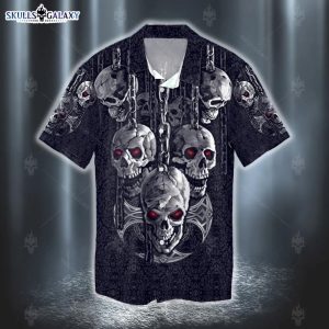 Dark Art Skull Detention 3D Hawaiian Shirt