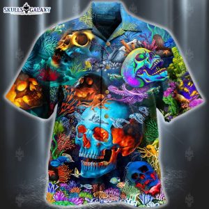 Deep In The Ocean Skull Unisex Hawaiian Shirt