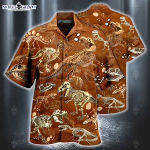 Dinosaurs Trex Skull Edition Hawaiian Shirt