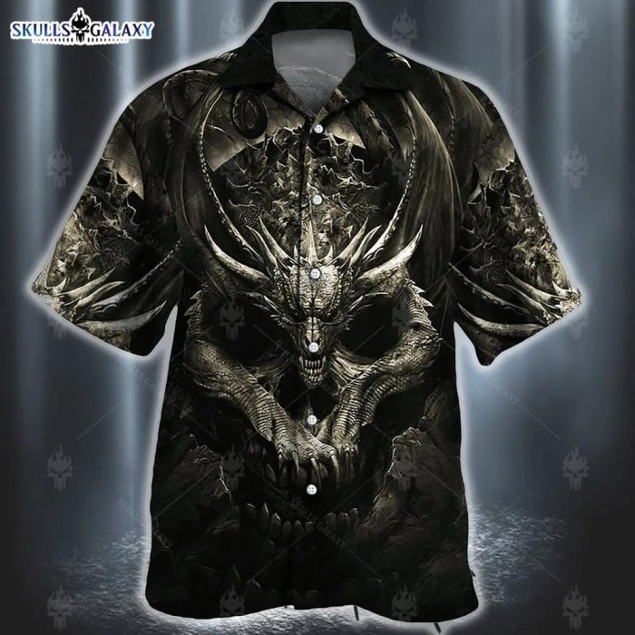 Dragon Skull 2 Hawaiian Shirt For Men Women Adult