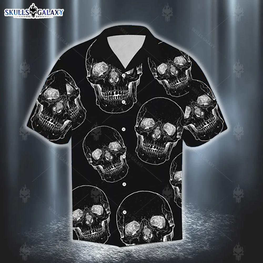 Grunge Hawaiian Shirt Gift For Skull Lover