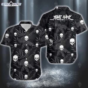 Hawaiian Aloha Shirt Horror Skulls Custom Name